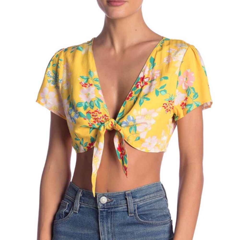 Yumi Kim Sunset Blvd Yellow Crop Top